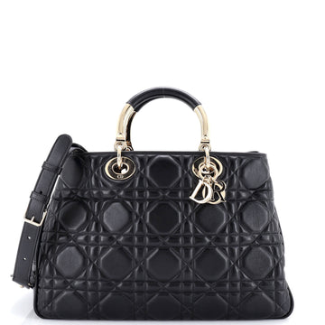 Christian Dior Lady 95.22 Bag Cannage Embossed Leather Large
