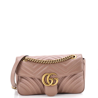 Gucci GG Marmont Flap Bag Matelasse Leather Medium