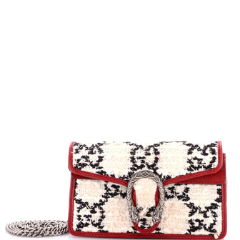 Gucci Dionysus Bag GG Tweed Super Mini