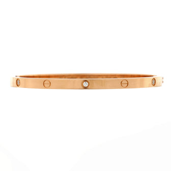 Cartier Love 6 Diamond Bracelet 18K Rose Gold and Diamonds Small