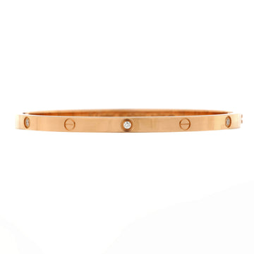 Cartier Love 6 Diamond Bracelet 18K Rose Gold and Diamonds Small