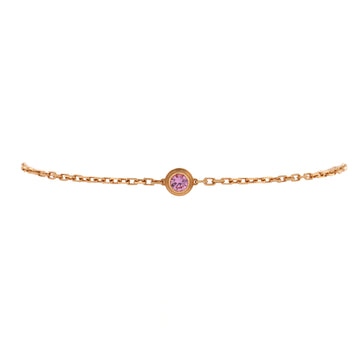 Cartier D'Amour Bracelet 18K Rose Gold with Pink Sapphire