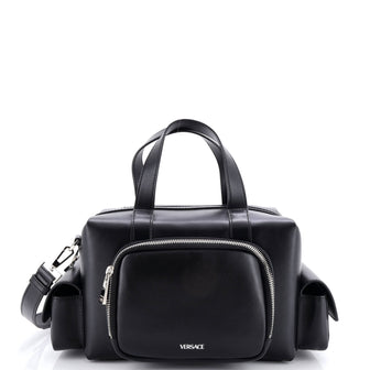 Versace Cargo Boston Duffle Bag Leather Small