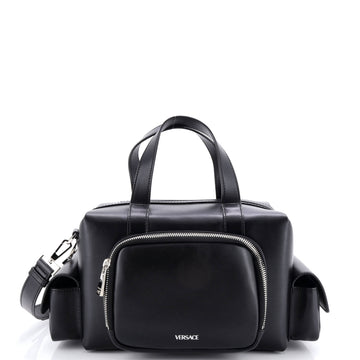 Versace Cargo Boston Duffle Bag Leather Small