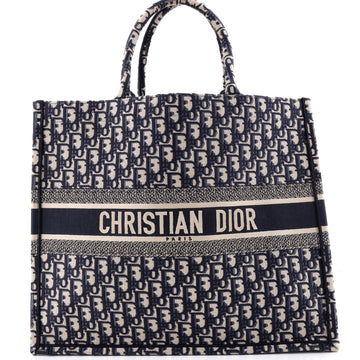Christian Dior Book Tote Oblique Canvas Large