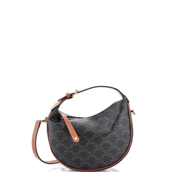 Celine Lulu Bag Triomphe Coated Canvas Teen