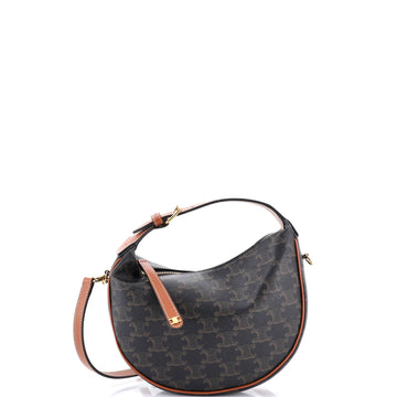 Celine Lulu Bag Triomphe Coated Canvas Teen