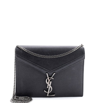 Saint Laurent Cassandra Chain Shoulder Bag Leather Medium