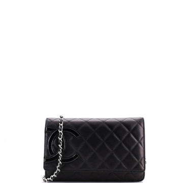 Chanel Cambon Wallet on Chain Quilted Leather