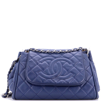Chanel Timeless Accordion Flap Bag Quilted Caviar