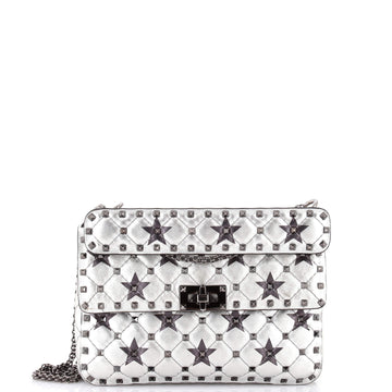 Rockstud Spike Flap Bag Quilted Leather Medium