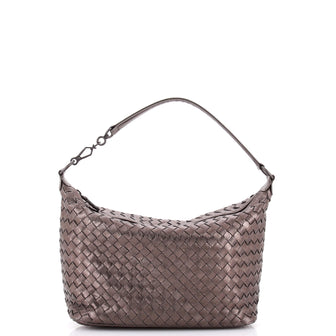 Bottega Veneta Zip Hobo Intrecciato Nappa Small