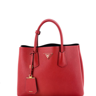 Prada Cuir Double Tote Saffiano Leather Medium