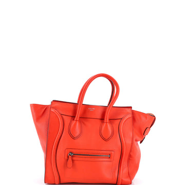 Celine Luggage Bag Grainy Leather Mini