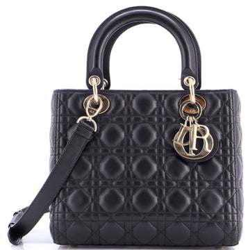 Christian Dior Lady Dior Bag Cannage Quilt Lambskin Medium