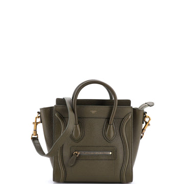 Celine Luggage Bag Grainy Leather Nano
