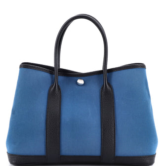 Hermes Garden Party Tote Toile and Leather 30