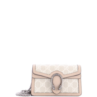 Gucci Dionysus Bag GG Coated Canvas with Leather Super Mini