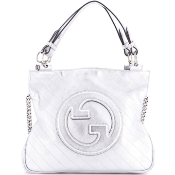Gucci Blondie NM Tote Diagonal Quilted Leather Small