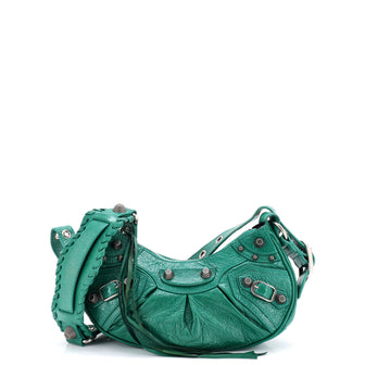 Balenciaga Le Cagole Giant Studs Shoulder Bag Leather XS