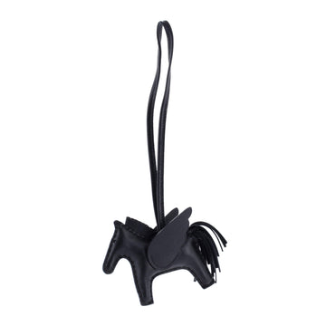 Hermes So Black Pegase Rodeo Bag Charm Leather PM