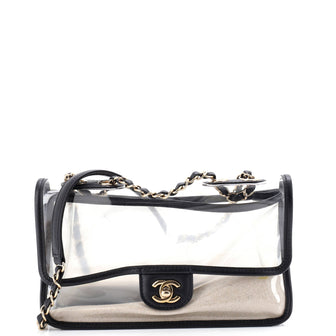 Chanel Sand By The Sea Flap Bag PVC with Lambskin Medium