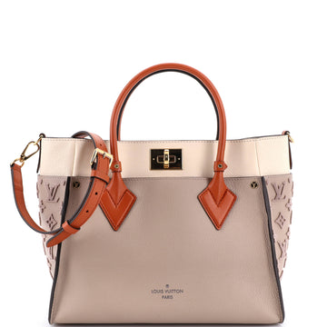 Louis Vuitton On My Side Tote Monogram Tuffetage Leather MM