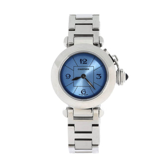 Cartier Miss Pasha Quartz Watch Stainless Steel 27