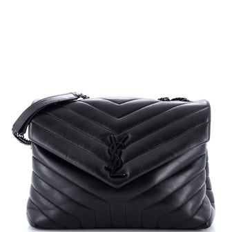Saint Laurent Loulou Shoulder Bag Matelasse Chevron Leather Medium