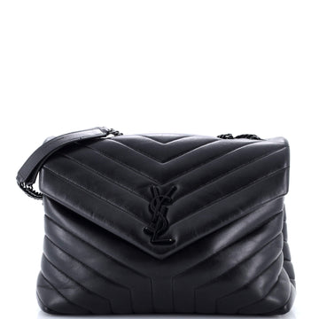 Saint Laurent Loulou Shoulder Bag Matelasse Chevron Leather Medium