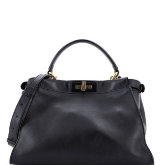 Fendi Peekaboo Bag Soft Leather Regular