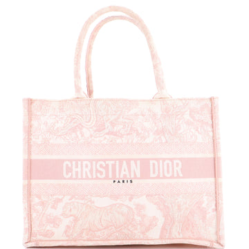 Christian Dior Book Tote Embroidered Canvas Medium