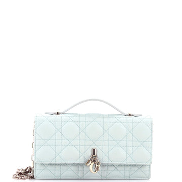 My Dior Top Handle Flap Bag Cannage Quilt Lambskin Mini