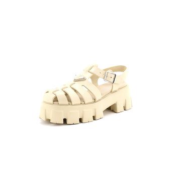Prada Women's Monolith Cage Platform Sandals Rubber