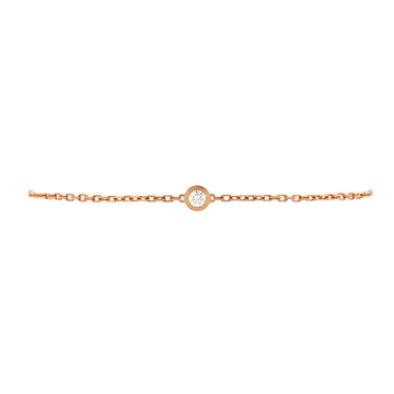 Cartier D'Amour Bracelet 18K Rose Gold and Diamond Small