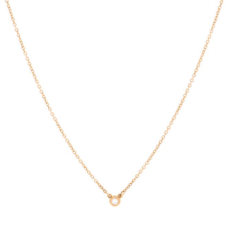 Tiffany & Co. Elsa Peretti Diamonds By The Yard Pendant Necklace 18K Yellow Gold and Diamond 0.05-0.09CT