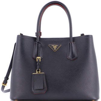 Prada Cuir Double Tote Saffiano Leather Medium