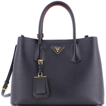 Prada Cuir Double Tote Saffiano Leather Medium