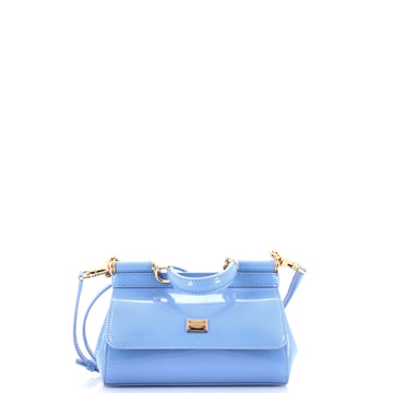 Dolce & Gabbana East West Miss Sicily Bag Patent Small