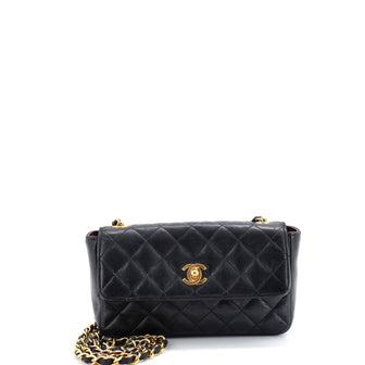 Chanel Vintage Flap Bag Quilted Lambskin Mini