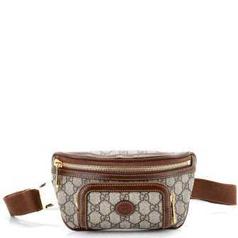 Gucci Interlocking G Patch Belt Bag GG Coated Canvas