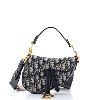 Christian Dior Saddle Handbag Oblique Canvas Mini