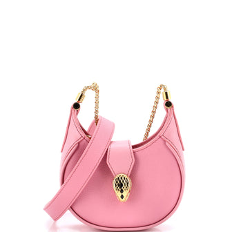 Bvlgari Serpenti Ellipse Crossbody Bag Leather Micro