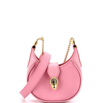 Bvlgari Serpenti Ellipse Crossbody Bag Leather Micro