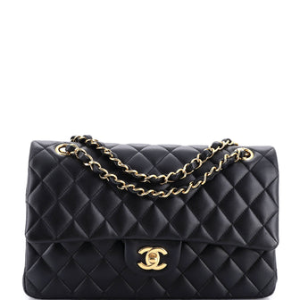 Chanel Classic Double Flap Bag Quilted Lambskin Medium