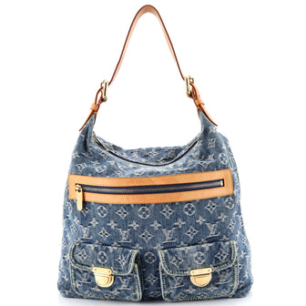 Louis Vuitton Baggy Handbag Denim GM