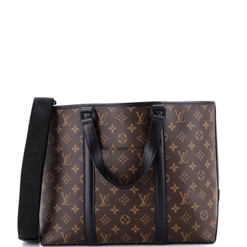 Louis Vuitton Weekend Tote Macassar Monogram Canvas PM