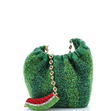 Loewe Squeeze Hobo Bag Beaded Leather Mini