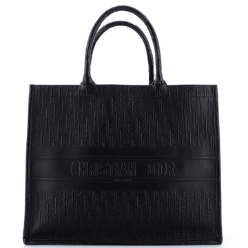 Christian Dior Book Tote Oblique Embossed Calfskin Large