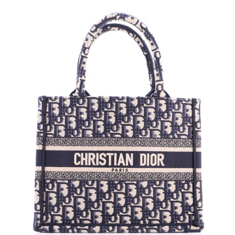 Christian Dior Book Tote Oblique Canvas Small